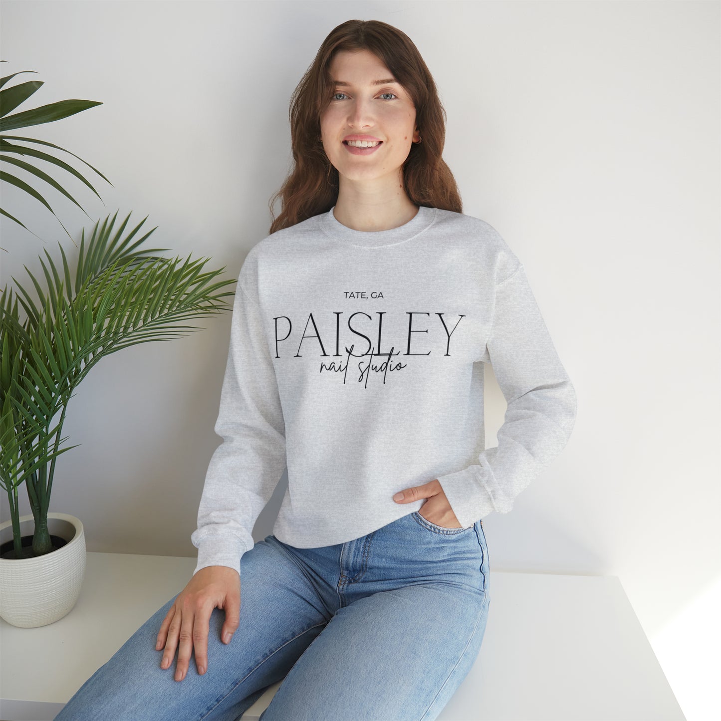 "Paisley" Unisex Heavy Blend™ Crewneck Sweatshirt (Fall Colors)