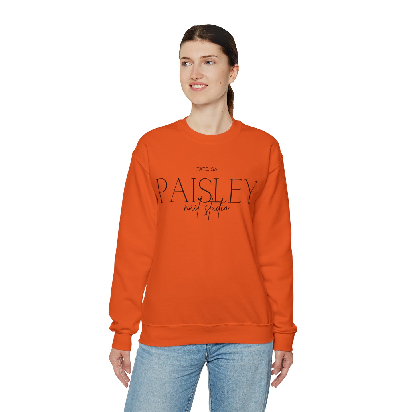 "Paisley" Unisex Heavy Blend™ Crewneck Sweatshirt (Fall Colors)