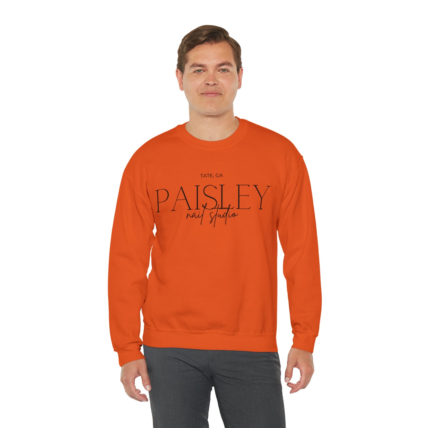 "Paisley" Unisex Heavy Blend™ Crewneck Sweatshirt (Fall Colors)