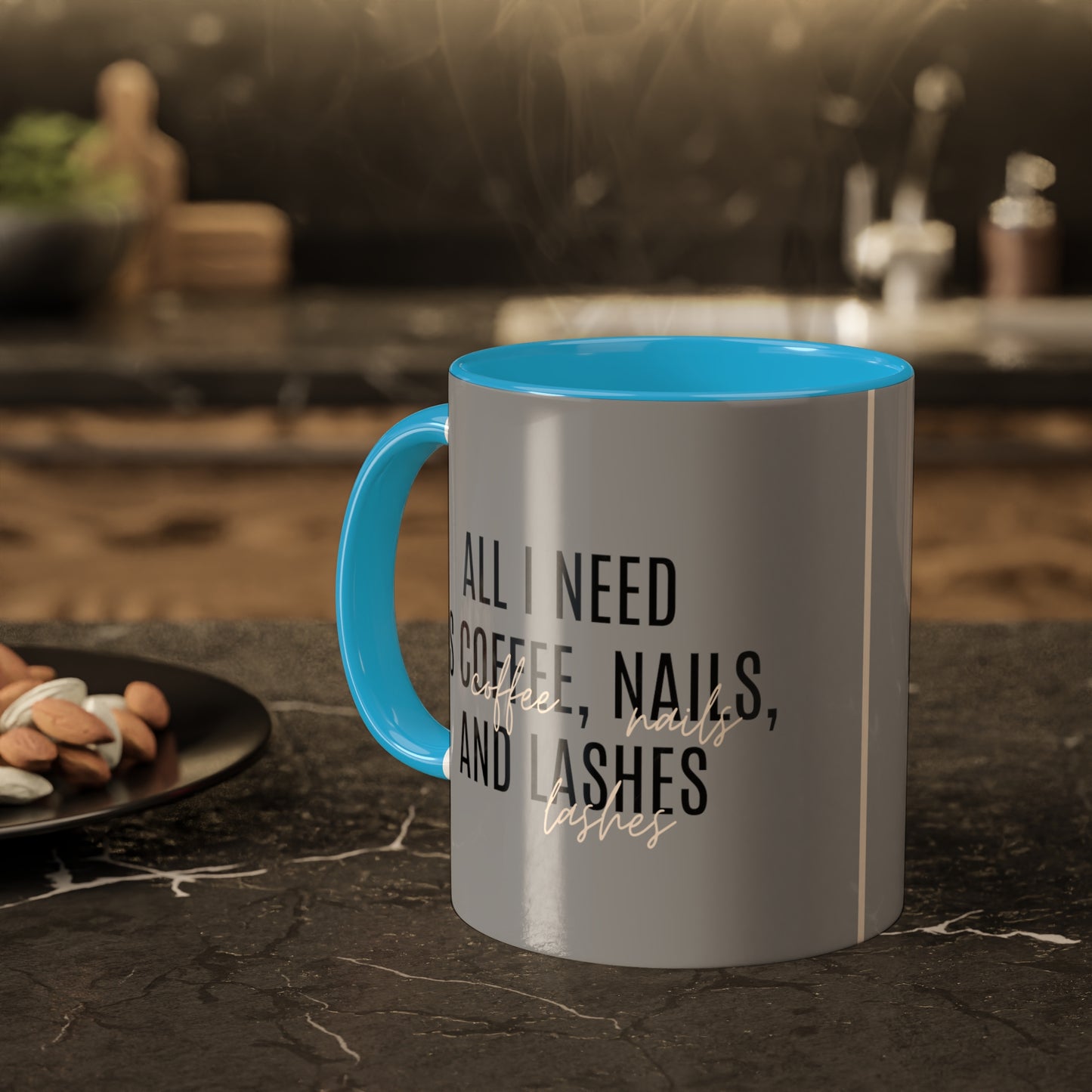 "All I Need"...Colorful Mugs, 11oz