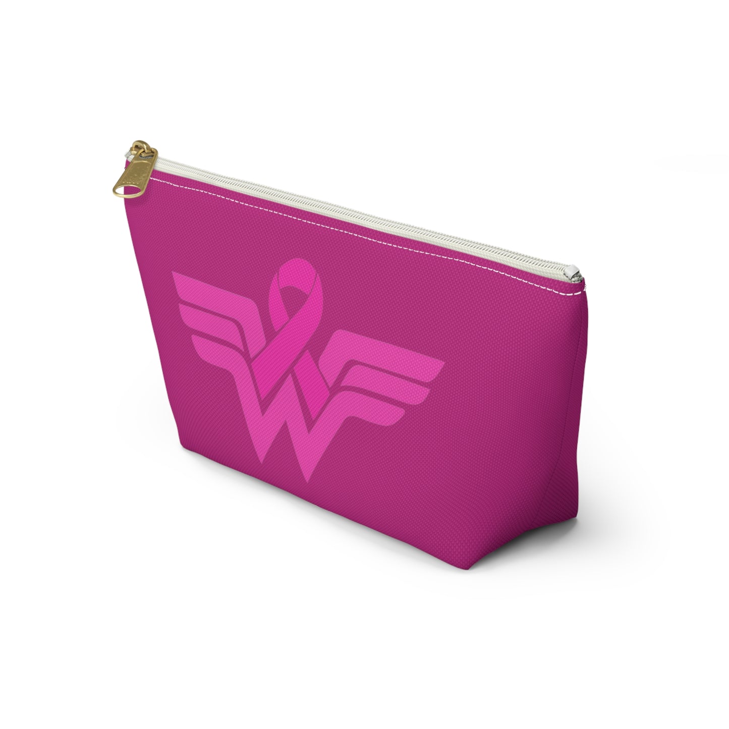 Warrior In Pink Pouch Bag