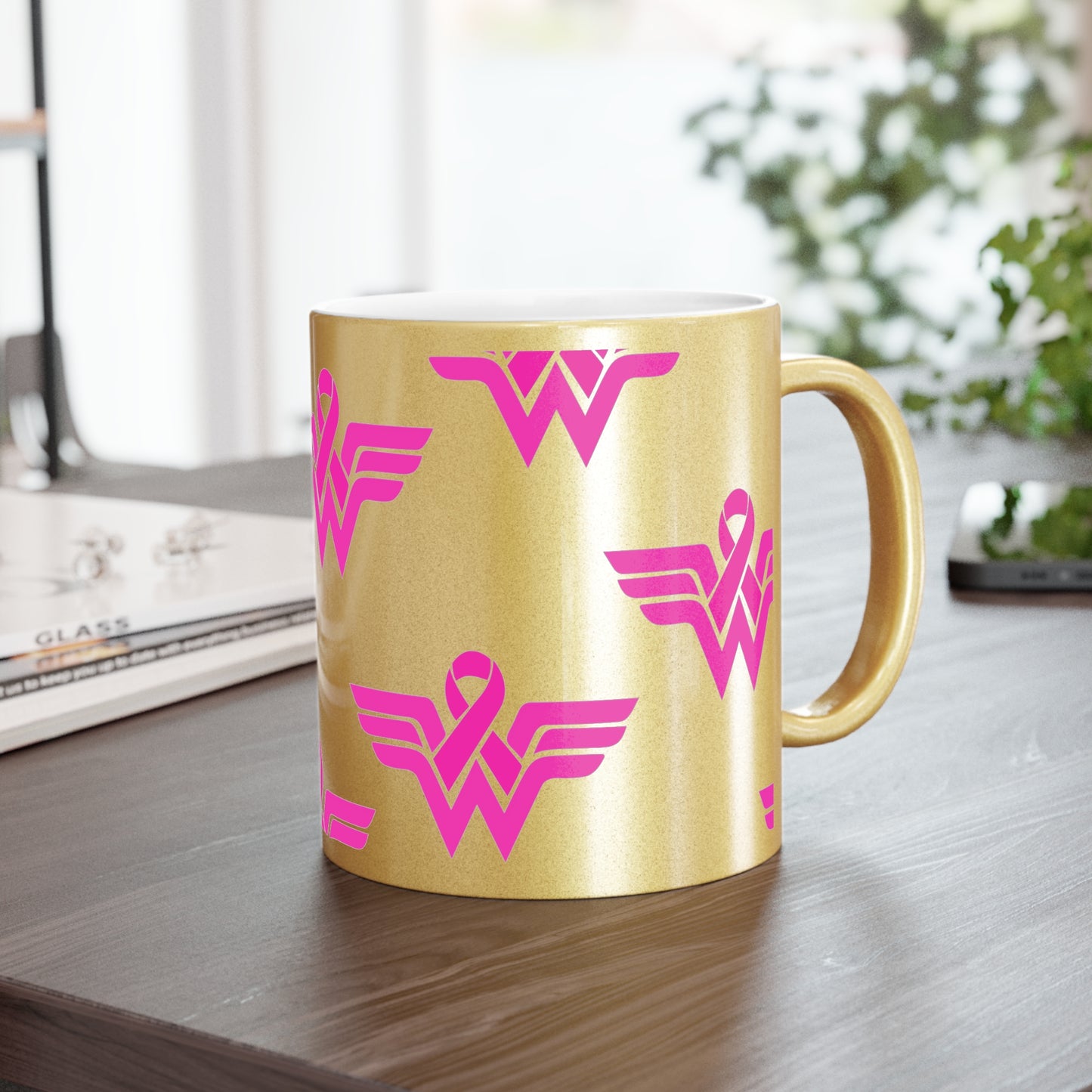 Golden Pink Warrior Mug