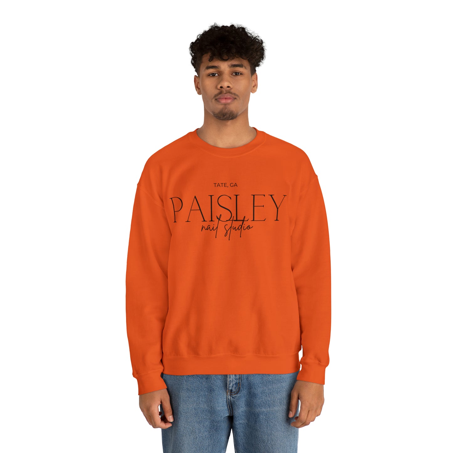 "Paisley" Unisex Heavy Blend™ Crewneck Sweatshirt (Fall Colors)