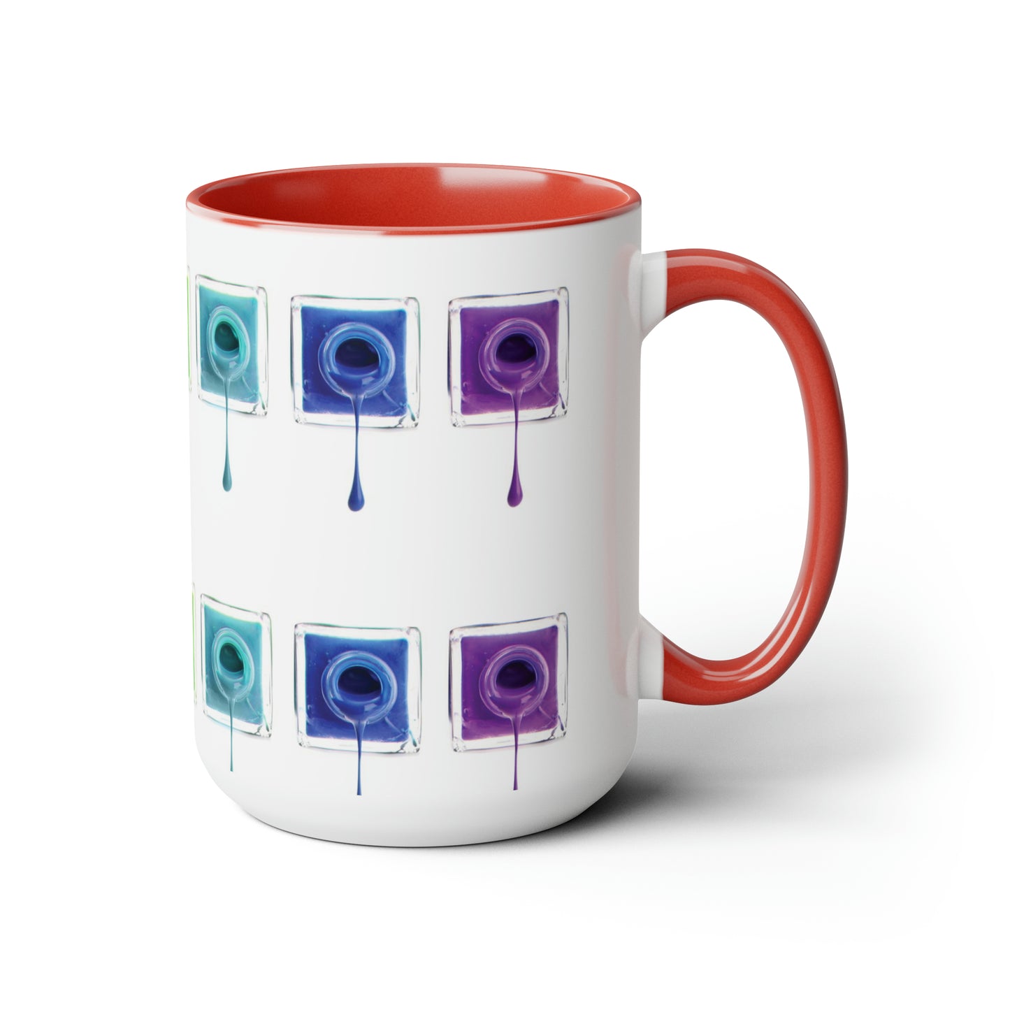 "Cup Of Color" Two-Tone Coffee Mugs, 15oz