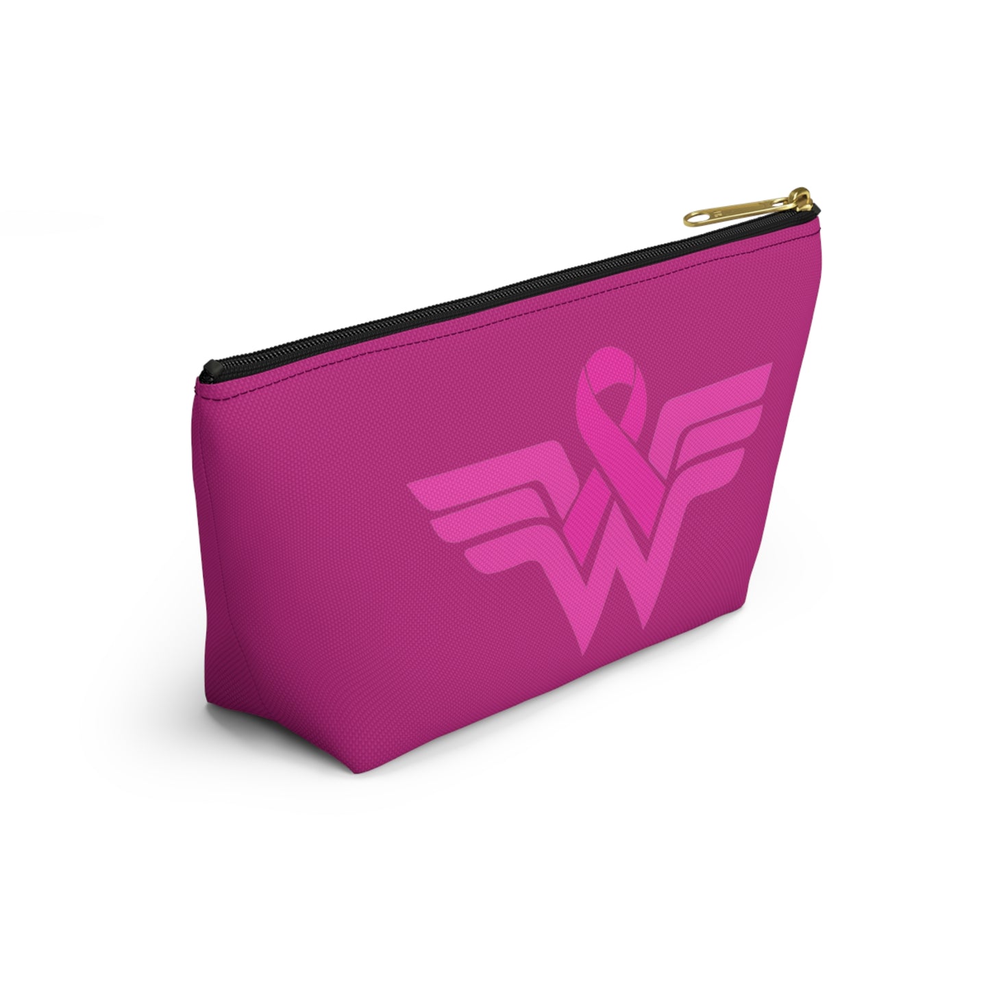 Warrior In Pink Pouch Bag