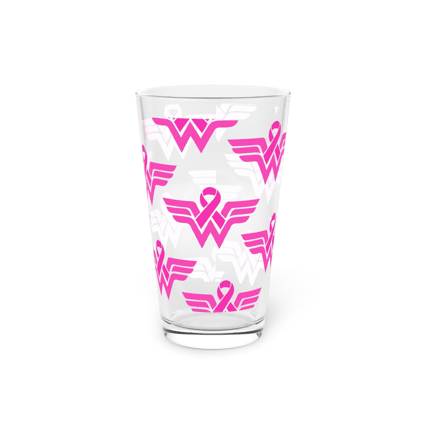 Pink Warrior Pint Glass