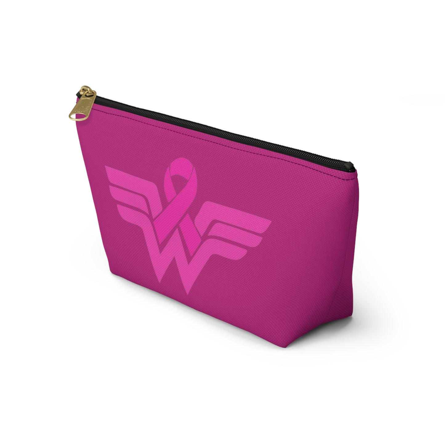 Warrior In Pink Pouch Bag