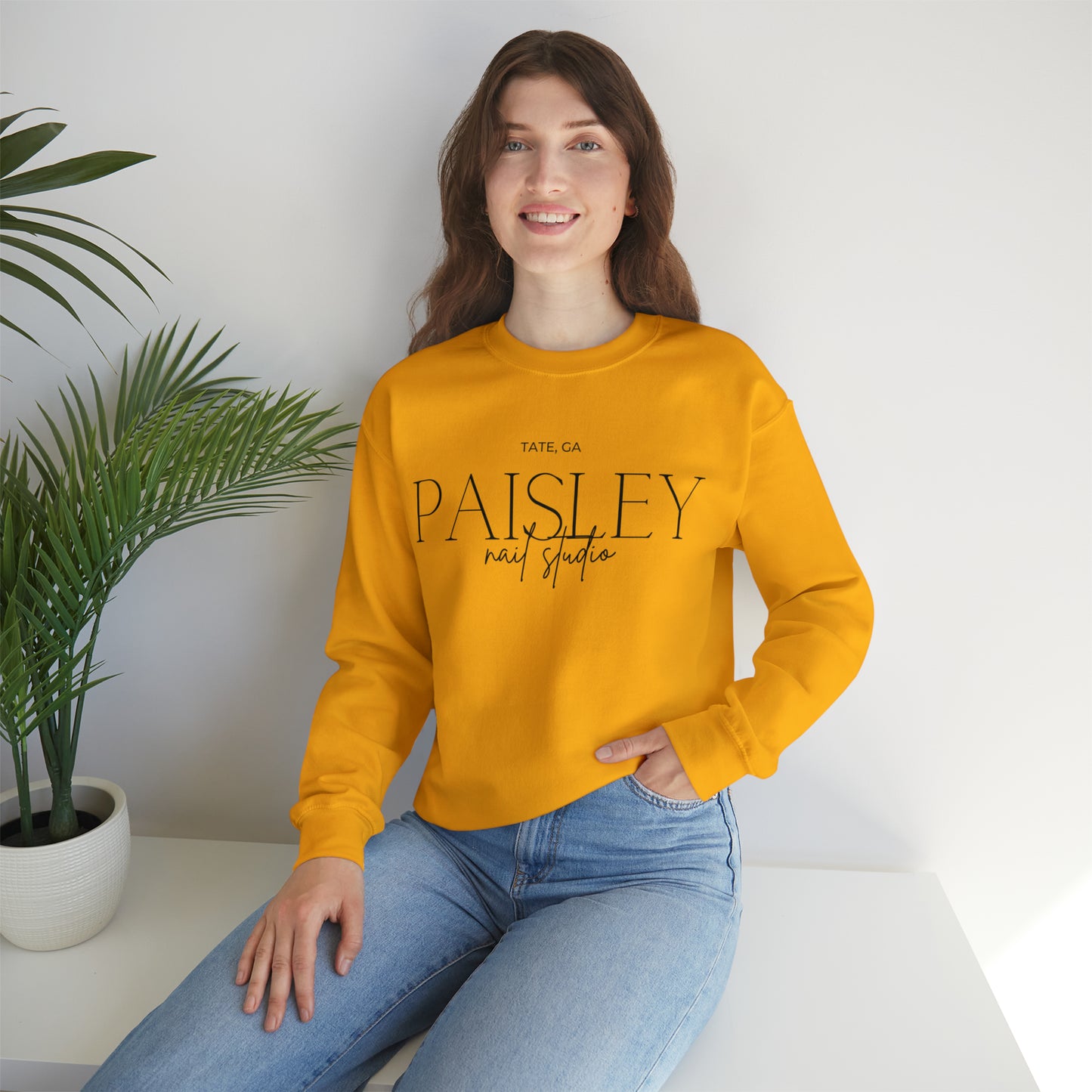 "Paisley" Unisex Heavy Blend™ Crewneck Sweatshirt (Fall Colors)