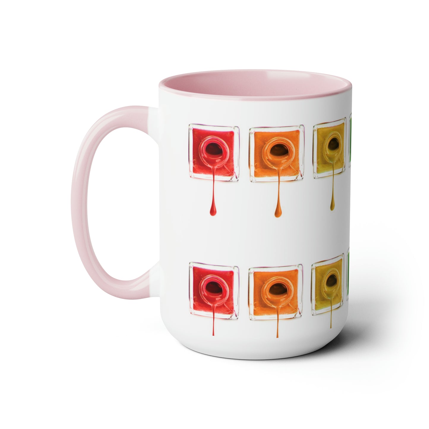 "Cup Of Color" Two-Tone Coffee Mugs, 15oz