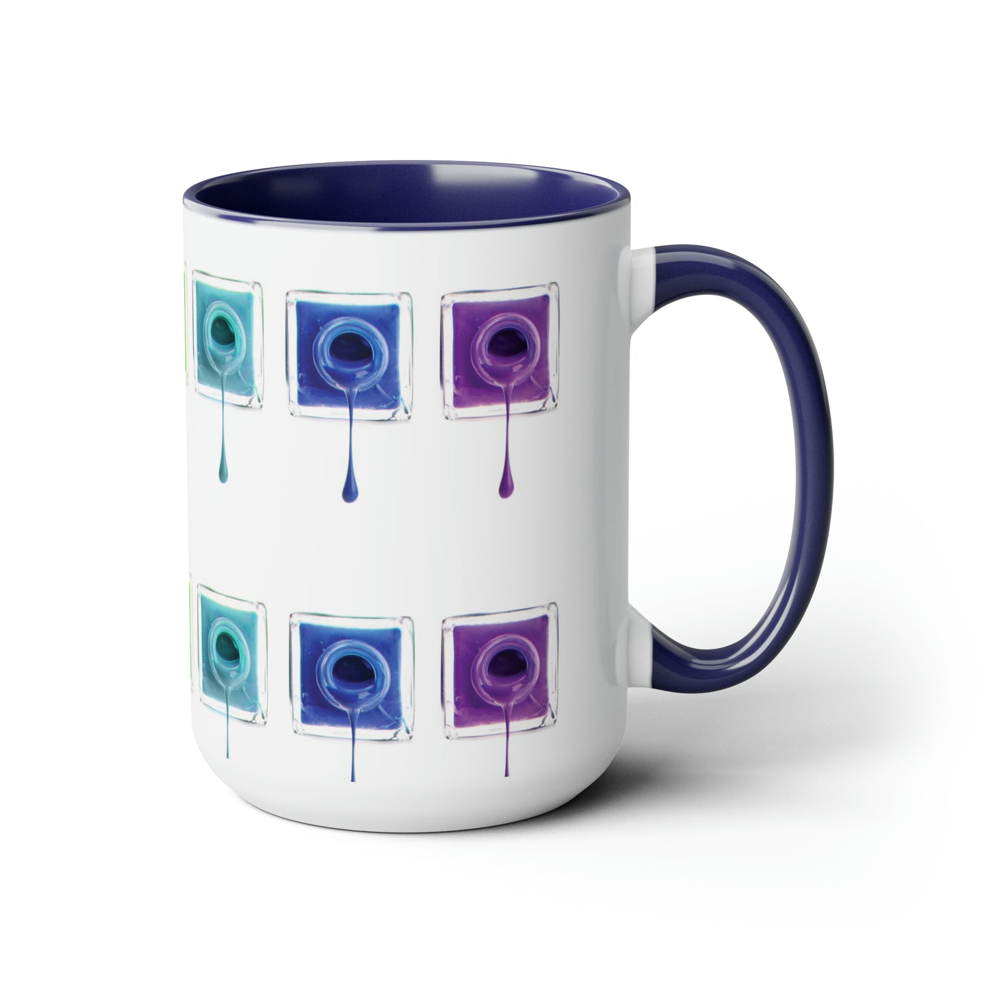 "Cup Of Color" Two-Tone Coffee Mugs, 15oz