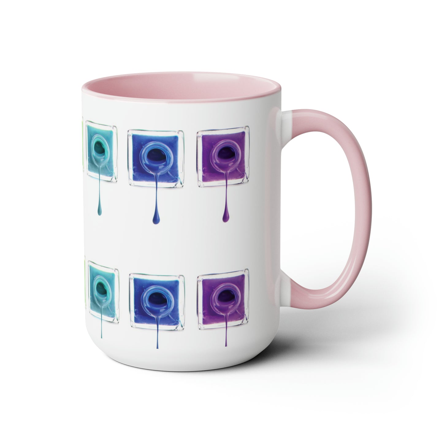 "Cup Of Color" Two-Tone Coffee Mugs, 15oz