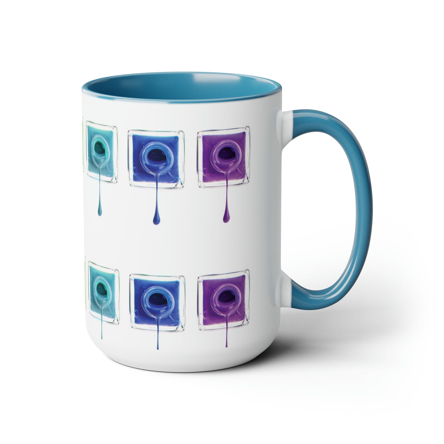 "Cup Of Color" Two-Tone Coffee Mugs, 15oz