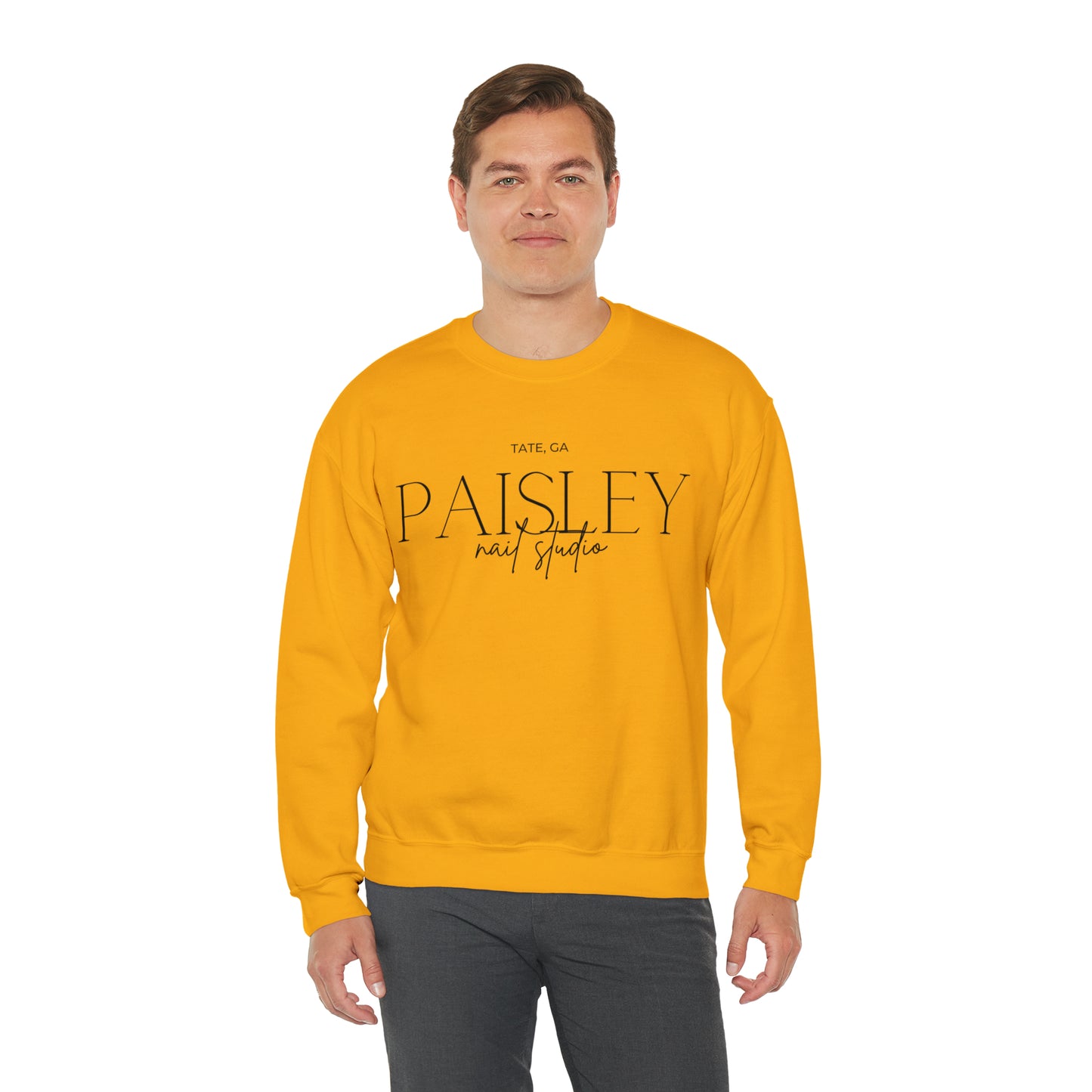 "Paisley" Unisex Heavy Blend™ Crewneck Sweatshirt (Fall Colors)