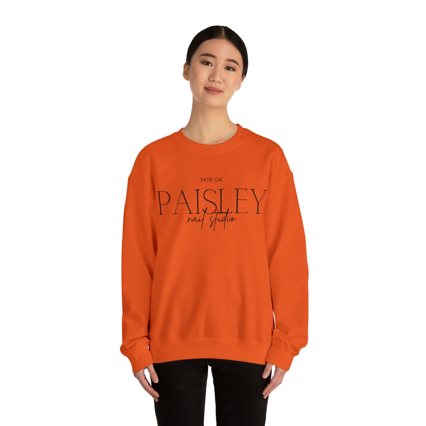 "Paisley" Unisex Heavy Blend™ Crewneck Sweatshirt (Fall Colors)